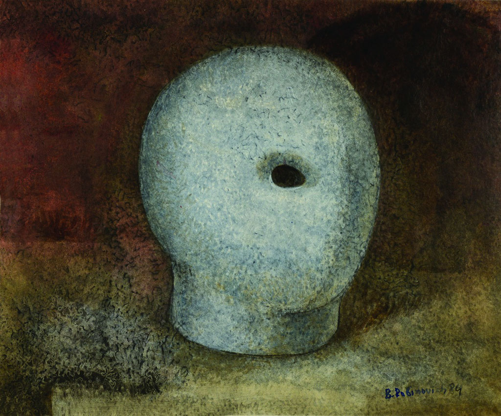 „Jedermann“ Künstler Boris Rabinovich. Papier, Mischtechnik, 1984. Puschkin-Straße 10, Museum der nonkonformistischen Kunst, Sankt Petersburg „Jedermann“ Künstler Boris Rabinovich. Papier, Mischtechnik, 1984. Puschkin-Straße 10, Museum der nonkonformistischen Kunst, Sankt Petersburg