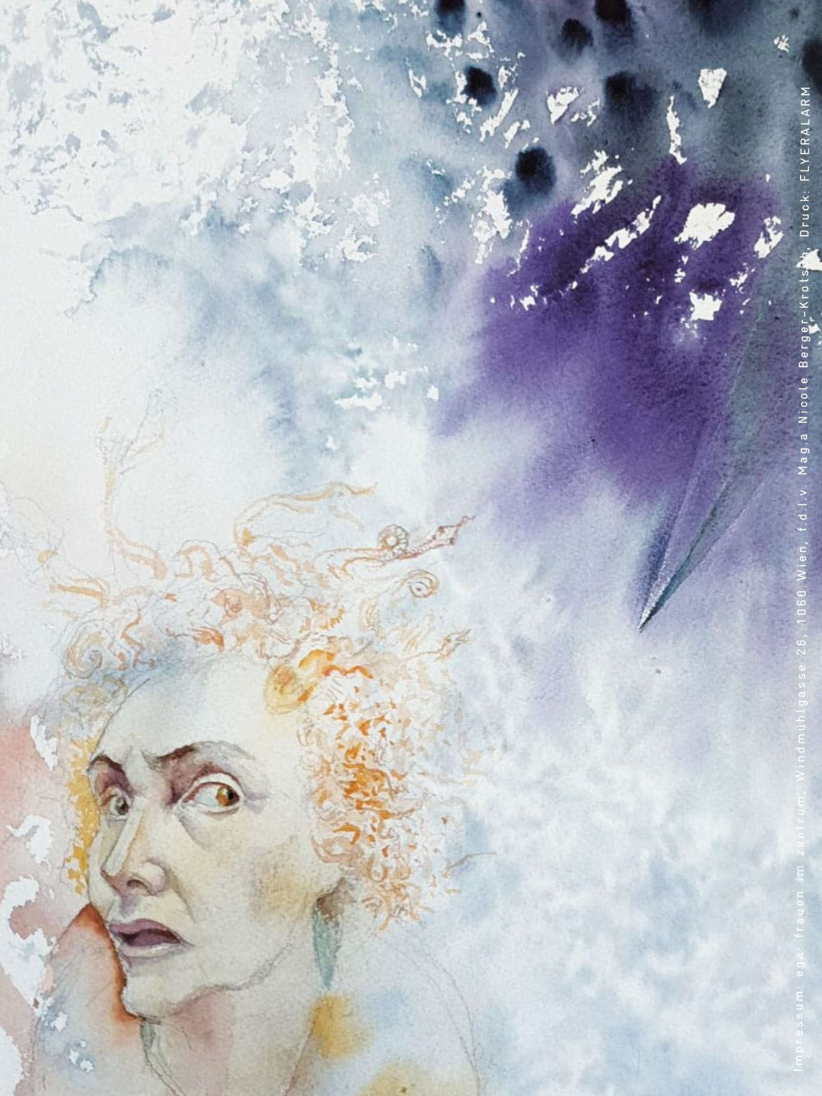 Titelbild: Nina Werzhbinskaja-Rabinowich. „Haupt der Medusa: reloaded“, Aquarell, 2023 Titelbild: Nina Werzhbinskaja-Rabinowich. „Haupt der Medusa: reloaded“, Aquarell, 2023