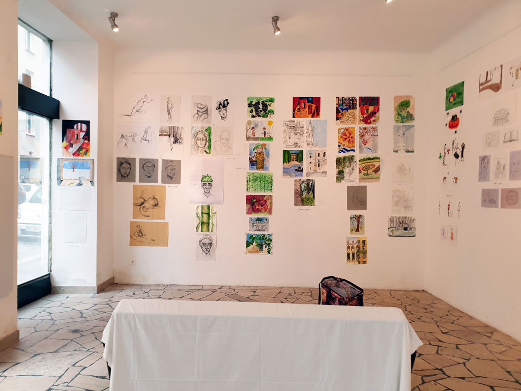 Blick in die Galerie „derkunstraum“ Blick in die Galerie „derkunstraum“