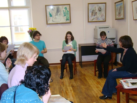 Photo 1, lecture at the Hermitage„Watercolor, my declaration of love“