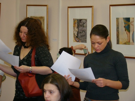 Photo 2, lecture at the Hermitage„Watercolor, my declaration of love“