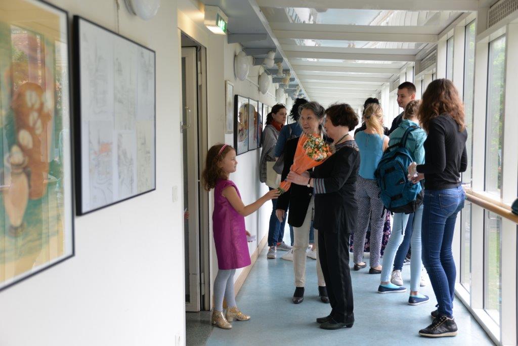 Blumen für die Lehrerin