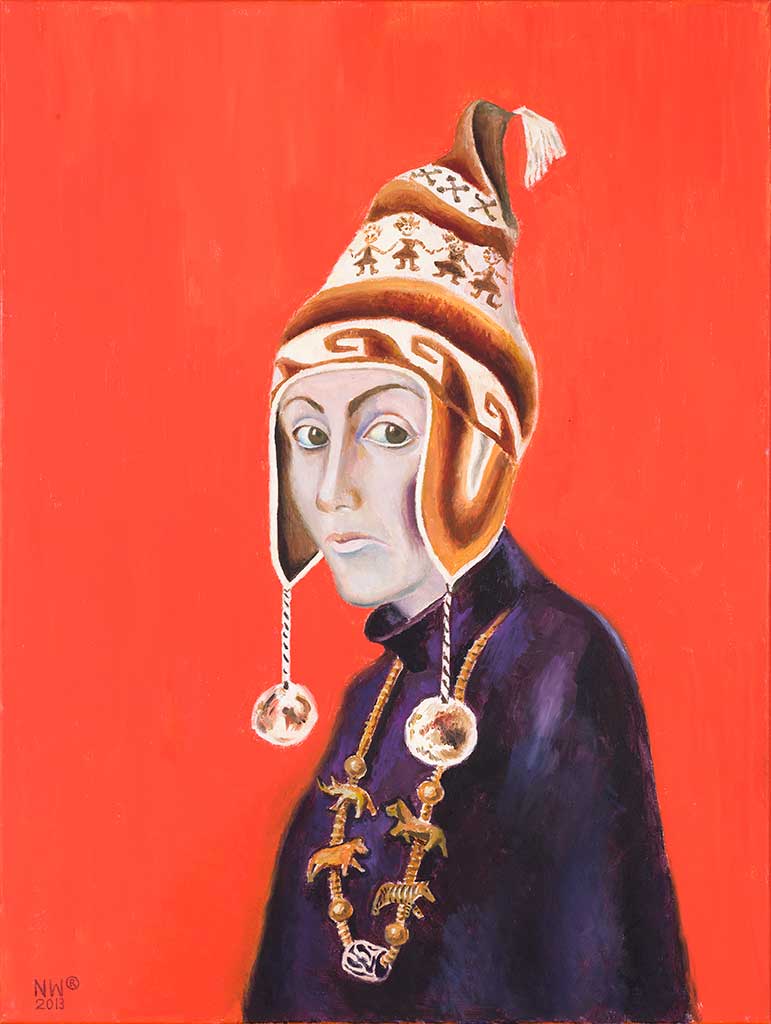 Selbstportrait "Schamanin" Öl, 80 x 60 cm, 2013, Nina Werzhbinskaja-Rabinowich Selbstportrait "Schamanin" Öl, 80 x 60 cm, 2013, Nina Werzhbinskaja-Rabinowich