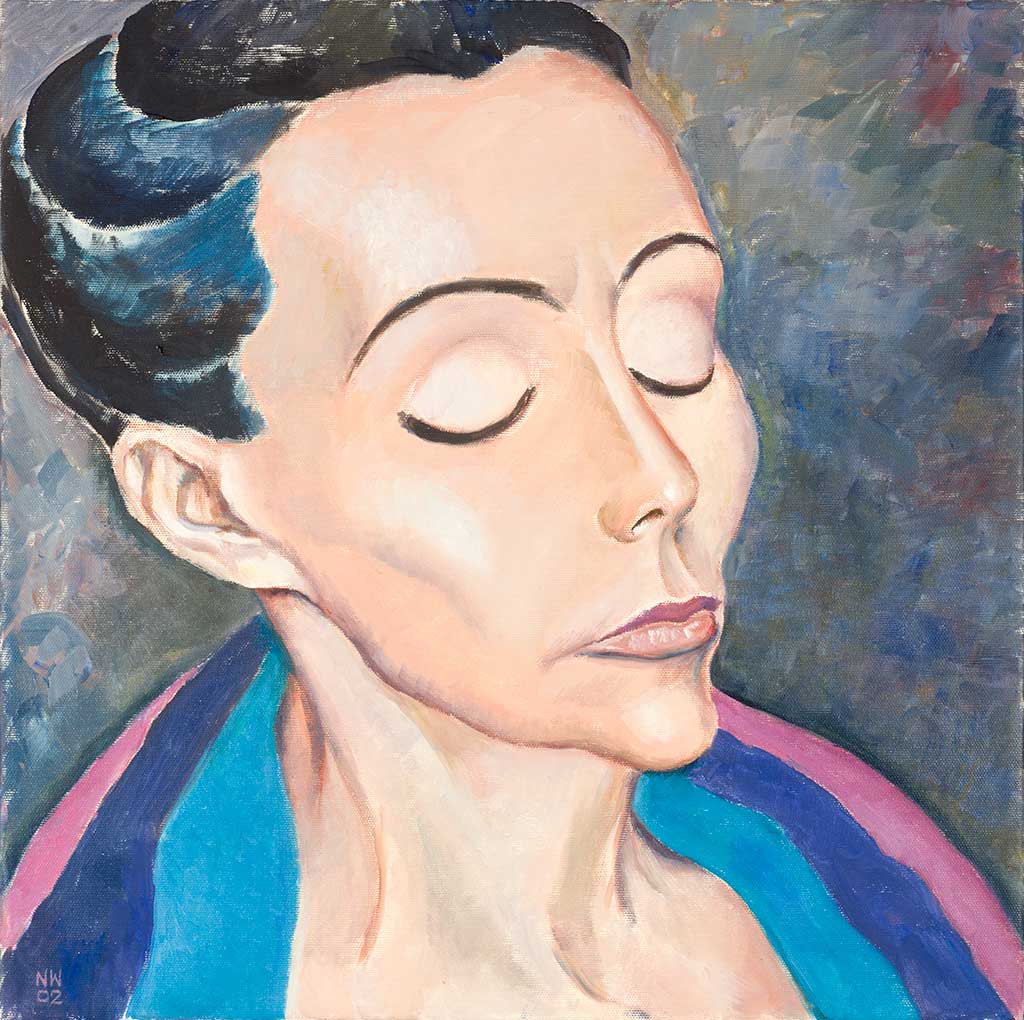 Dornröschen, Wimpern färbend